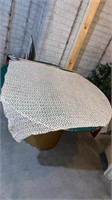 Vintage Crochet Tablecloth 46x46