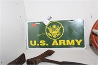 U.S. ARMY METAL LICENSE TAG