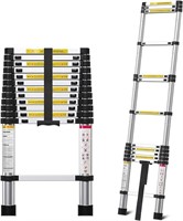 Adjustable Telescoping Aluminum Ladder
