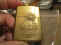 Zippo Brass U.S.S. Saratoga CV-60 Lighter