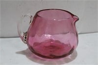 A Cranberry Glass Creamer