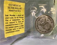 1963 silver Mexican peso