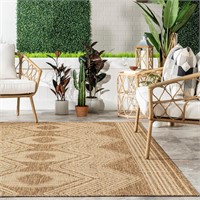 nuLOOM 7x9 Outdoor/Indoor Ranya Tribal Area Rug,