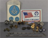 Watch Chain, Cuff Links, Military Buttons, etc
