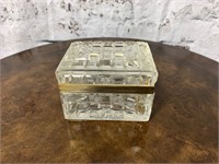 Antique Baccarat Crystal Jewelry Casket