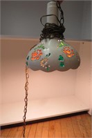 Hanging Lamp w/ Color Glass
