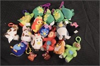 Lot of Furby & Teletubby Keychain Plushes