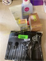 ELF makeup brushes,body lotions & items