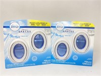 New (2) Febreze Linen/Sky Small Spaces, Blue, 2