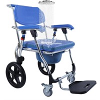 **READ DESC** Folding Shower Commode Wheelchair -