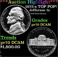 Proof ***Auction Highlight*** 1975-s Jefferson Nic