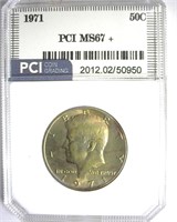 1971 Kennedy MS67+ LISTS $2500 IN 67