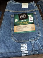 2 pair Key dungaree jeans size 33x30