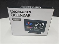 New in Box Color Screen Calendar / Thermometer