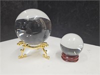 1 1/2"  & 60 mm Crystal Ball with Stands