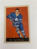 1960 Parkhurst Hockey Card - Carl Brewer #18