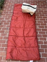 Flannel Lined Eddie Bauer Sleeping Bag w/Case