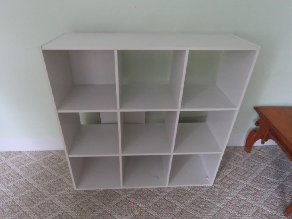 WHITE CUBBY SHELF