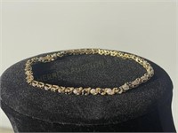 10K Tennis Bracelet with Saphires