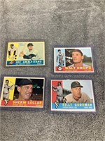 4 - 1960 Topps Baseball Cards