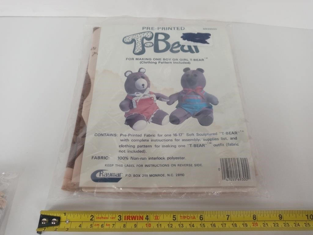 Vintage Raymar T-Bear Craft Kit
