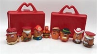 Vintage Mcdonalds Lot 2 Plastic Lunch Boxes W/