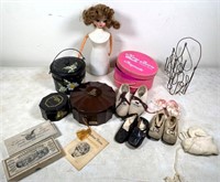 baby shoes, doll & related