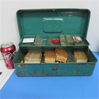 Vintage Metal Tackle Fishing Box
