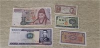 Lot of Foreign Bank Notes