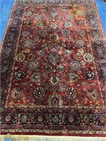 Hand Knotted Indo Tabriz 6x9 ft