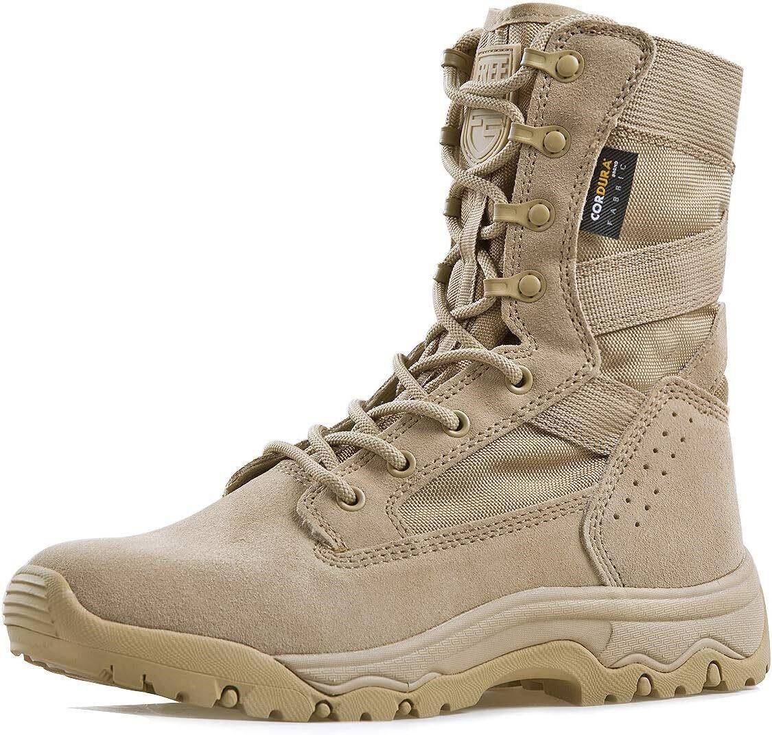 FREE SOLDIER Tactical Boots 8 Tan 11.5