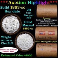 ***Auction Highlight*** Full solid Key date 1883-c