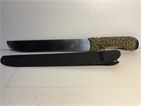 Machete Knife w/Sheath 18.5in