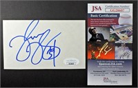 THURMAN THOMAS AUTOGRAPH NOTE CARD-JSA