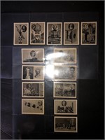 14 x 1930 German Tobacco Cards, Famous People