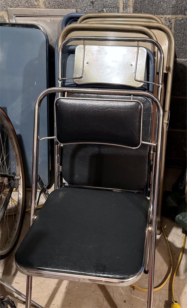 MCM Chrome Folding Chairs & More
