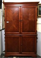 Desk Armoire with Pullout Keyboard Stand