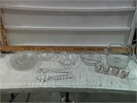 ART DECO CLEAR GLASS, IMPERIAL CANDLEWICK, PLATES