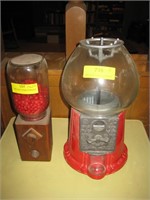Gumball Machine No Lid-Wooden Candy Dispenser
