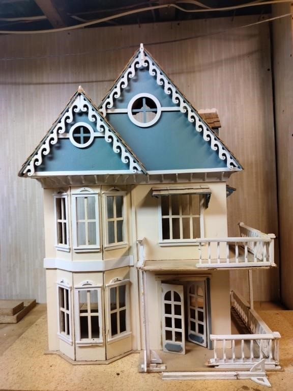 Wood Two Story Doll House