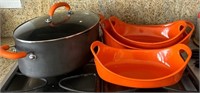 L - LOT OF RACHAEL RAY COOKWARE (K20)