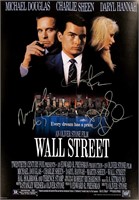 Michael Douglas Autograph Wall Street Poster