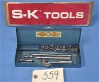 Vintage SK 1/4" dr SAE socket set