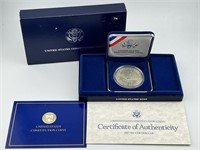 1987-P US Constitution UNC Silver Dollar