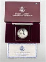 1999-P US Comm. Dolly Madison Silver Proof Dollar