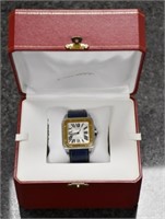 Police Auction: Cartier Watch With 18k Gold Acc.