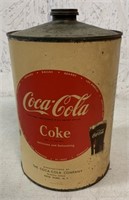 Coca Cola One Gallon Syrup Can