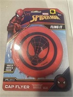 MARVEL Spiderman Cap Flyer Pool Beach Frisbee Toy