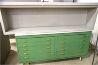 Bank of Drawers and Shelf Unit