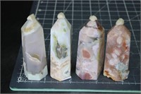 4, Flower Agate Towers, 7oz